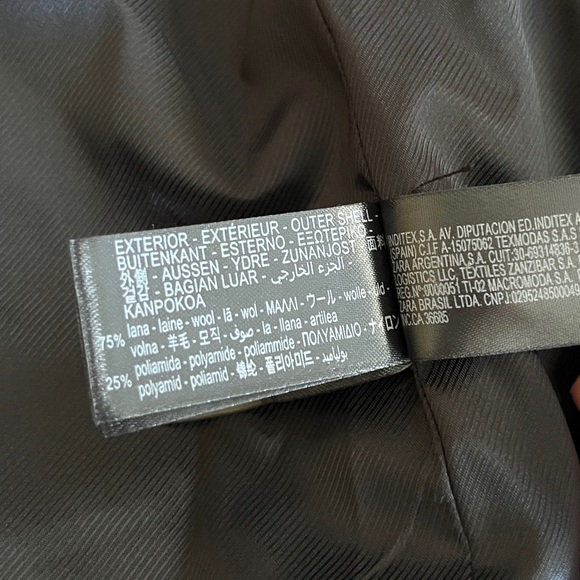 NWT - Zara ZW Limited Edition Women’s Toggle 75% Wool Blended Coat - Size L - Picture 15 of 16